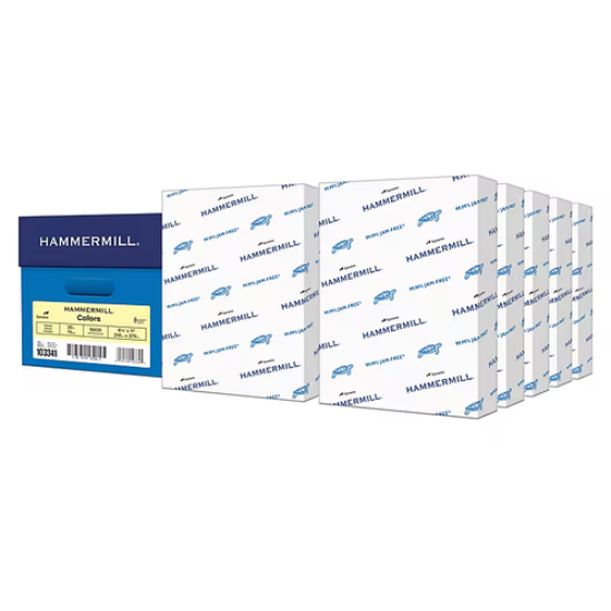 Picture of 8.5x11 20# CANARY HAMMERMILL OPAQUE COLORS SMOOTH 5000/CTN 103341